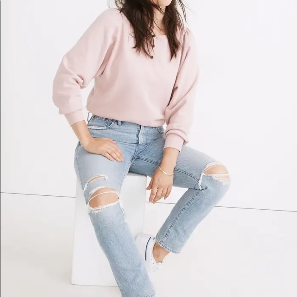 NWT MADEWELL The Perfect Vintage Destructed Jeans Size: 26 Grandbay Wash